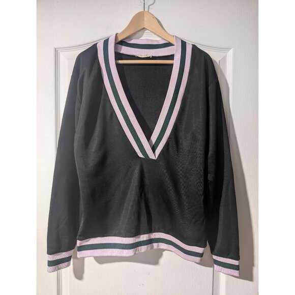 Aritzia Golden by TNA | Varsity Striped Sweatshirt - Picture 1 of 6